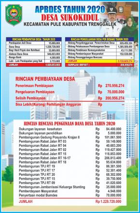 INFOGRAFI APBDES DESA SUKOKIDUL TAHUN 2020